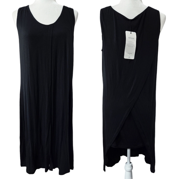 Cabi 3243 Beyond Tee Black Layered Sleeveless Tunic Lagenlook Convertible - Picture 1 of 9